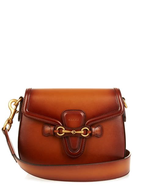 gucci lady web medium brown|gucci leather shoulder bag.